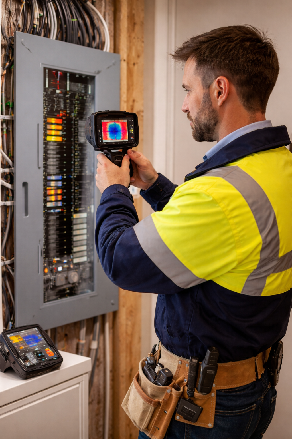 Energy auditor using thermal camera